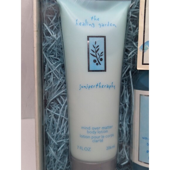 The Healing Garden JUNIPER THERAPY Clarity Gift Set 3 Pieces Lotion Spray Bath - Picture 2 of 10
